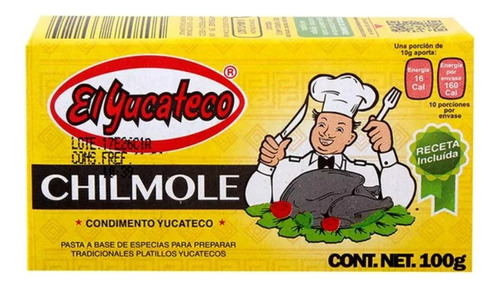 Pasta Recado Negro El Yucateco 100 G Relleno Negro