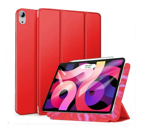 Funda Case Protector @ iPad Air 5ta Gen 10.9  Imantado Rojo