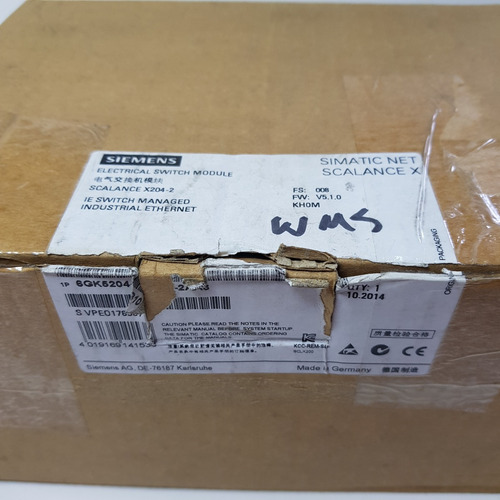 6gk5204-2bb10-2aa3 Scalance X204-2 Siemens Novo