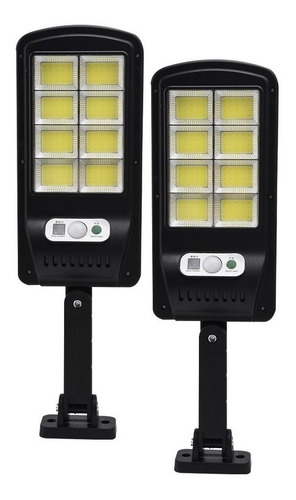 Packx2 Foco Exterior Iluminacion Solar Foco Led Solares 120w