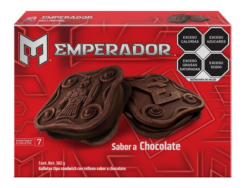 Caja Galletas Emperador Sabor Chocolate 382 grs.