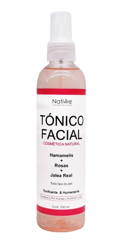 Tónico Facial Orgánico Con Extractos Naturales