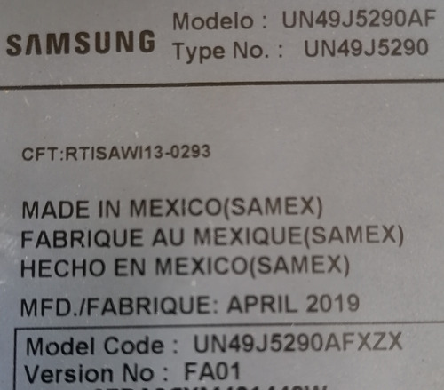 T-con Samsung Un49j5290af Bn96-46074g / Bn97-14628a (Usado)