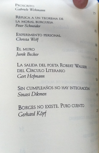 Cuentos Alemanes Siglo Xx. Unam