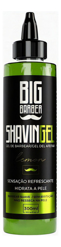 Kit Shaving Gel De Barbear 3x Lemon 3x Menthol Big Barber