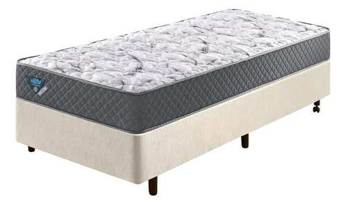 Box Areia Solteirão 96x203 Com Colchão Adapto Ecoflex