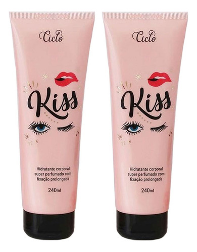 Kiss Hidratante Ciclo Cosméticos Kit Com 2 Un () Fragrância Kiss + Kiss