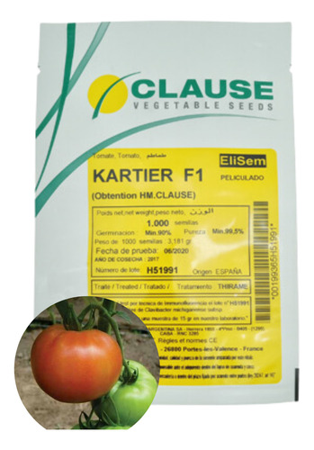 Tomate Redondo Kartier F1, 1000 Sem. Clause