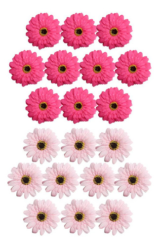 20 Piezas Flores Artificiales De Gerbera Flower Eterna Para