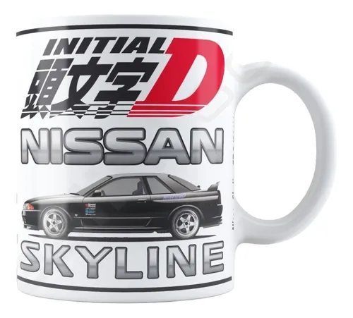 Taza Fierrera | Initial D | Nissan Skyline Gt-r R32 V-spec