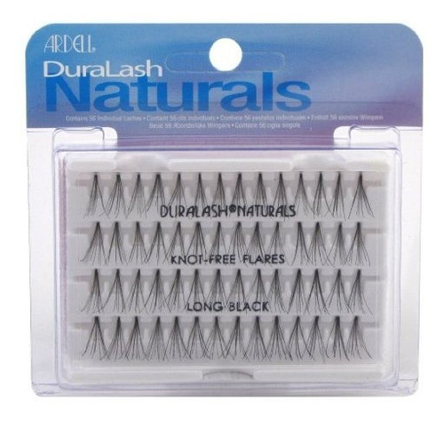 Ardell Duralash Naturals Flare Long Black 56 Lashes Estuche 