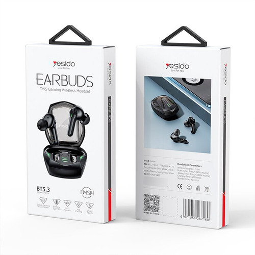 Imagen 8 de 10 de Audífonos In-ear Wireless Bluetooth Gaming Yesido Tws14