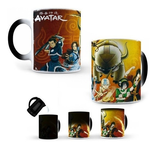 Taza Mágica Avatar Anime La Leyenda De Aang Zuko Cerámica 