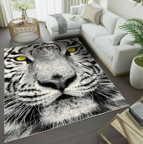 Alfombra Tigre Ojos Animal Print 160x220cm Kreatex