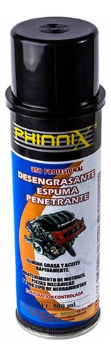 Espuma Desengrasante Penetrante Phinnix De 500 Cc Para Motor