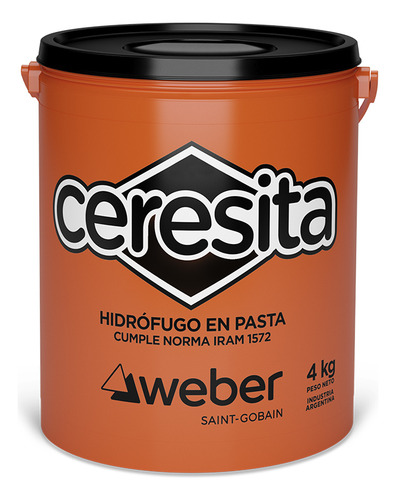 Hidrofugo En Pasta Ceresita Weber X 4 Kg
