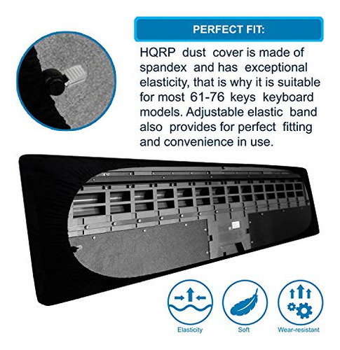Funda Antipolvo Elástica Hqrp Compatible Con Yamaha Ypg-235