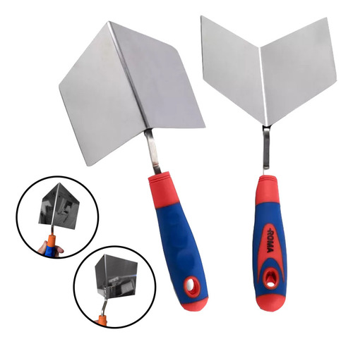 Kit Desempenadeira Inox De Canto Interno E Externo 90 Graus