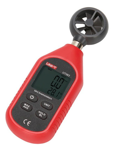 Mini Anemômetro Digital Medidor De Velocidade Do Ar Ut363
