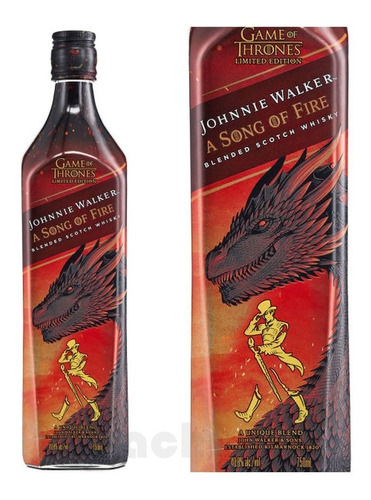 Imagen 1 de 9 de Whisky Johnnie Walker A Song Of Fire 750ml Game Of Thrones 