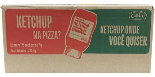 Ketchup Cepêra Sachê Kit Com 1050 Sachês De 7g