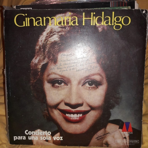 Vinilo Ginamaria Hidalgo Concierto Para Una Sola Voz F3