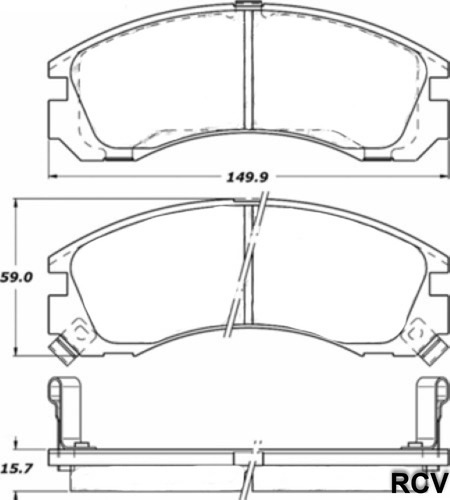 Balatas Disco  Delantera Para Mitsubishi Eclipse   1998