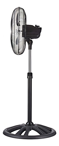 Ventilador Pedestal Piso Z-fan My-3388 16pulg Mytek Cantidad 40.64 Cm 60hz Negro Plateado Metal 3