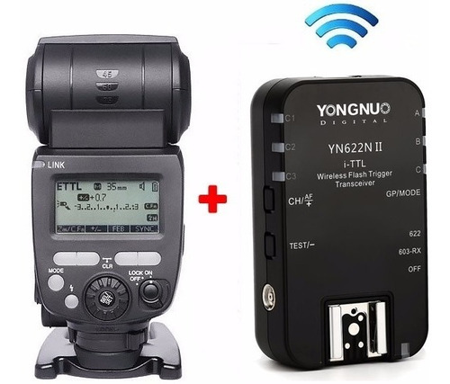Yongnuo Flash Yn-685 Ittl P/ Nikon + Radio Yn622 Nii + Envío