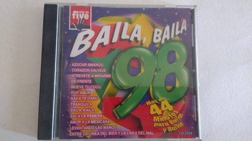 Cd Compilado Fiesta Baila, Baila 98 Latino Versionados