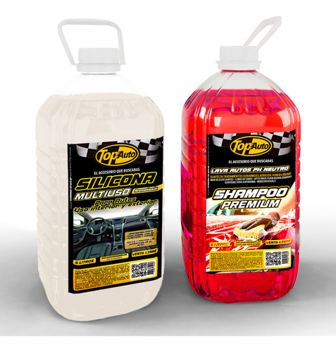 Shampoo Ph Neutro Wax Y Silicona Emulsion Interiores Cueros