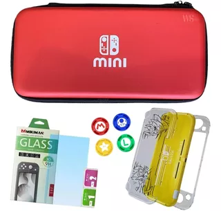 Case Bag Nintendo Switch + Acrilico Pokemon+ Pelicula + Grip