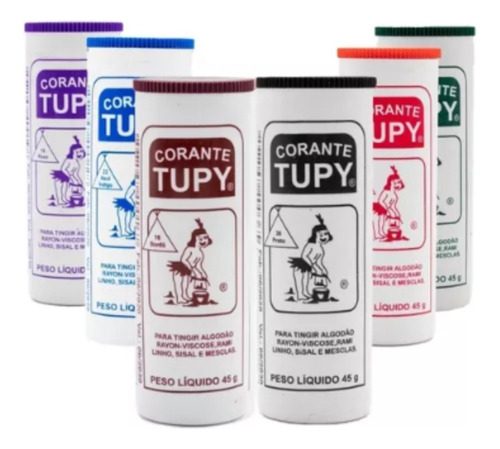 Anilina Tupy Dye 2 Colorante Para Ropa Color Negro 45g