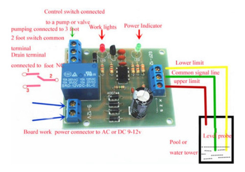 Módulo De Sensor De Controlador De Nível De Líquido De Água