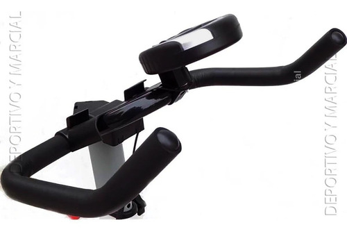 Imagen 5 de 10 de Bicicleta Spinning Fija Rueda Inercial De 10 Kg Hasta 120 Kg