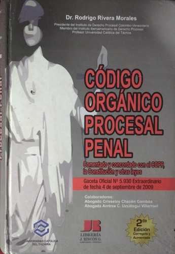 Codigo Organico Procesal Penal Dr. Rodrigo Rivera Morales