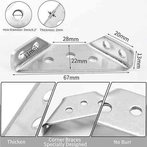 Conector Universal De Esquina Para Muebles, 20 Piezas, Cierr