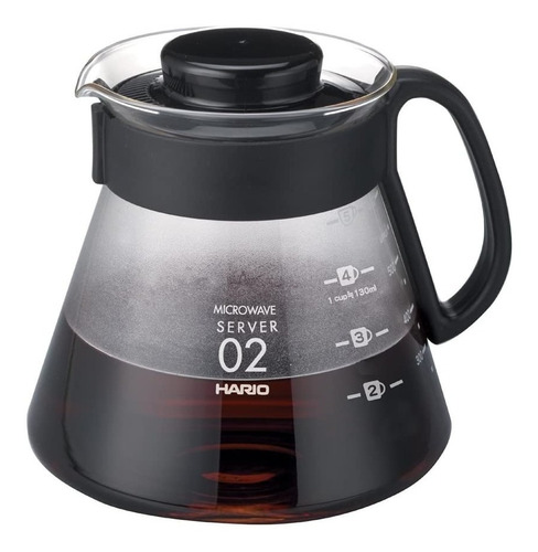 Hario V60 Jarra Servidora Range Server 600 Ml Negra/ Xvd-60b