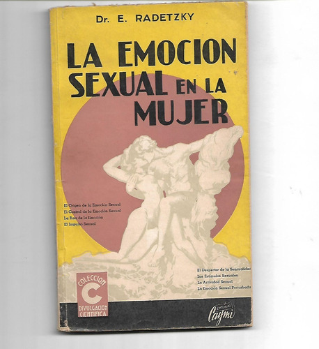 La Emocion Sexual En La Mujer Dr. E. Radetzky - Caymi 1962