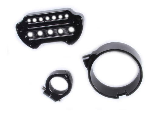 Relocalizador Clamp Lateral Negro De Velocimetro Harley 39mm