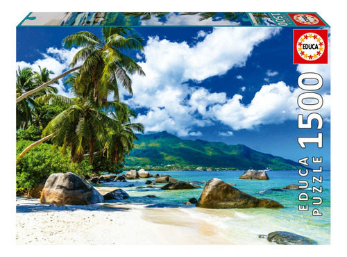 Puzzle Educa Islas Seychelles Paisaje Playa 1500 Piezas Ax