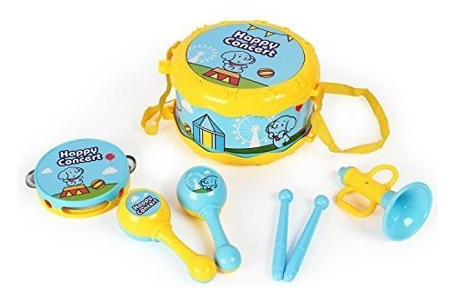 Conjunto De Instrumentos De Musica Para Bebes Azul Amarillo