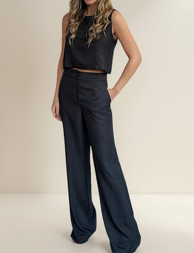 Conjunto Casual De Chaleco Y Pantalones De Dos Piezas Para M