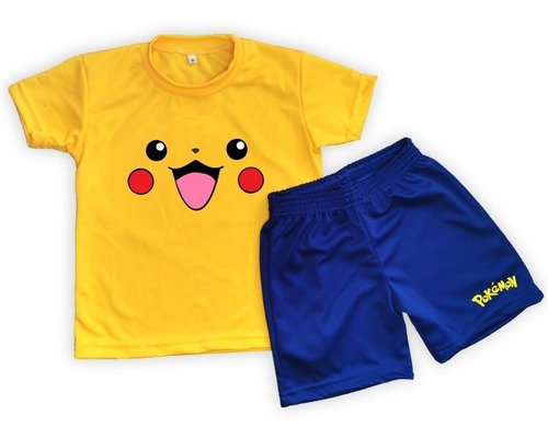 Conjunto Dryfit Niños/as Pikachu  Remera + Short 