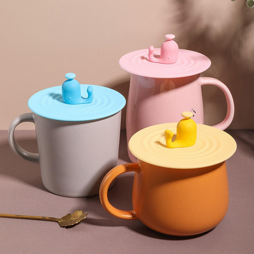 . 3 Tapa De La Taza De Silicona Cubierta De La Taza De Azul