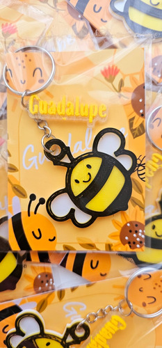 Llaveros Souvenirs 3d Abejita X60con Tarjeta Personalizados