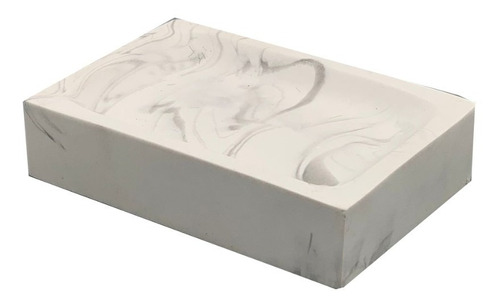 Jabonera Baño - Soporte Para Jabón De Cerámica 11x7.5 Cm Color Marble