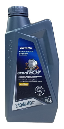 Aceite Semi Sintetico 10w40 Motor Aisin Econotech+ Litro