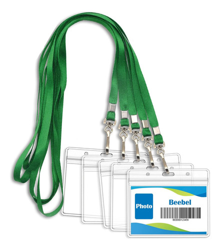 Paquete De 50 Lanyards Titular De Tarjeta De Identifica...