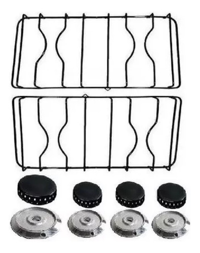 Kit Bacia Espalhador Grelha Peças Fogão Continental Novita
